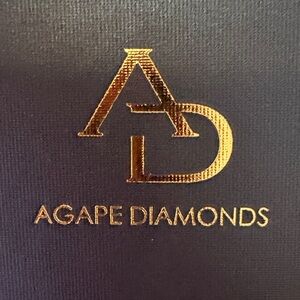 Agape Diamonds lab created 2 ct diamond stud earrings
